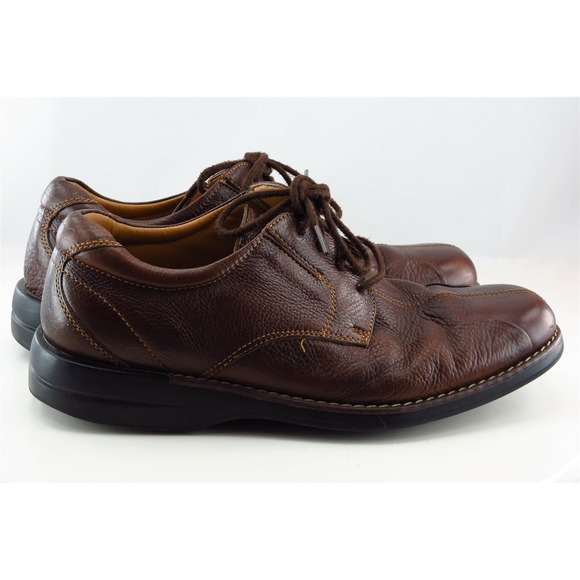 DOCKERS Derby Oxfords Brown Leather Men Shoes Size 8‎ Medium main image 4